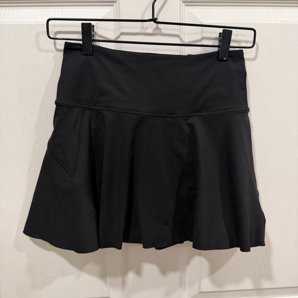 Athleta Ace Tennis Skort 13.5 Black XXS 657545-00 Active Skirt